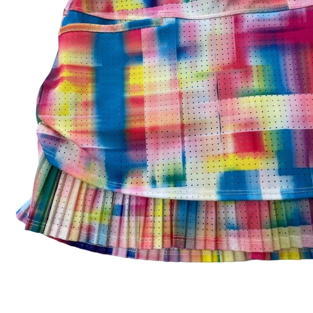 Lucky In Love Tropical Bliss Pleated Layered Tennis Skort Skirt Size XS NWT - Picture 3 of 8